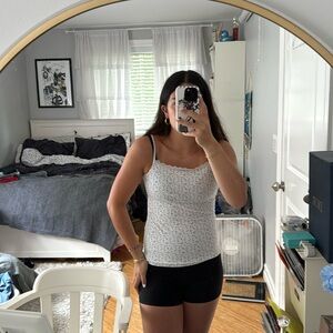 white star cami tank top